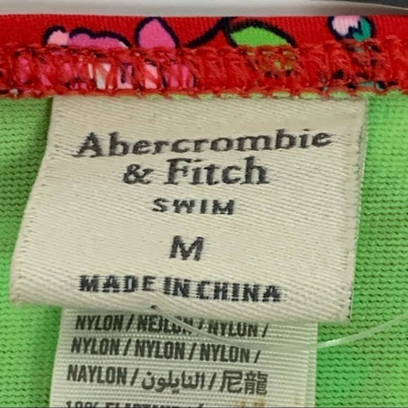 Abercrombie and Fitch | Size M | Red Floral Tie Sides Bikini Swim Bottom NWT - Picture 7 of 12